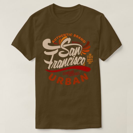 San Francisco Urban stijl T-shirt (Design voorkant)