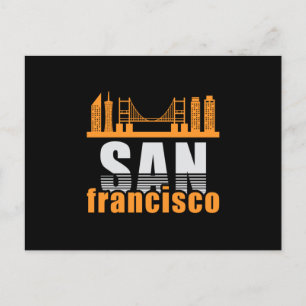 San Francisco USA City Cityscape Gift Idea Briefkaart