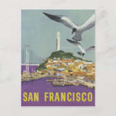 San Francisco USA vintage briefkaart (Voorkant)