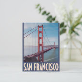 San Francisco USA vintage Briefkaart (Staand voorkant)