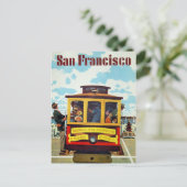 San Francisco USA vintage briefkaart (Staand voorkant)
