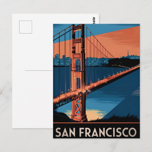 San Francisco USA vintage Briefkaart (Voorkant / Achterkant)