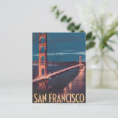 San Francisco USA vintage Briefkaart (Staand voorkant)