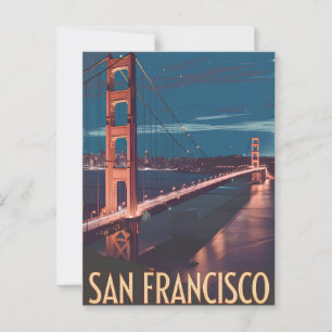 San Francisco USA vintage Briefkaart