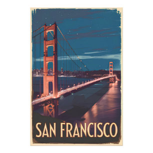 San Francisco USA vintage Foto Afdruk