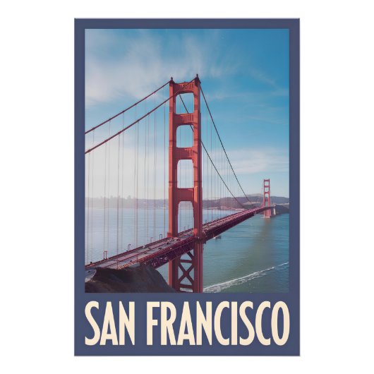 San Francisco USA vintage Foto Afdruk (Voorkant)