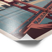 San Francisco USA vintage Foto Afdruk (Hoek)