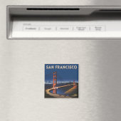 San Francisco USA vintage Magneet (Insitu (Vaatwasser))
