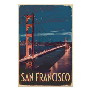 San Francisco USA vintage Perfect Poster
