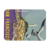 San Francisco USA Vintage Reismagneet Magneet (Horizontaal)