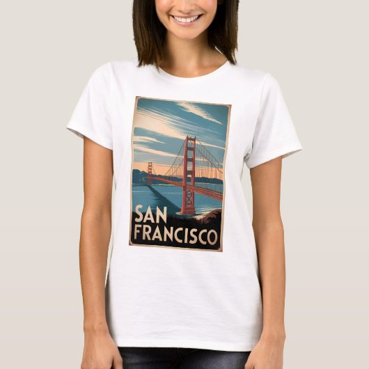 San Francisco USA vintage T-shirt (Voorkant)