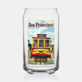 San Francisco USA Vintage Travel Blikvorm Glas