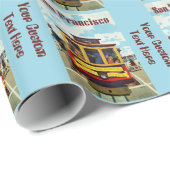 San Francisco USA Vintage Travel inpakpapier (Rol Hoek)