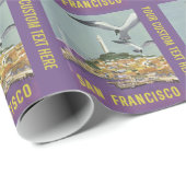 San Francisco USA Vintage Travel inpakpapier (Rol Hoek)