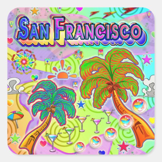 San Francisco Vacation Target Sticker (Voorkant)