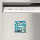 San Francisco Vacation vintage-poster Magneet (Insitu (Vaatwasser))