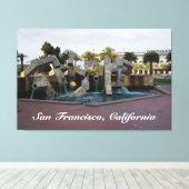San Francisco Vaillancourt Fountain #2 Canvas (Insitu (Houten vloer))