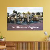 San Francisco Vaillancourt Fountain #2 Canvas (Insitu (Woonkamer))