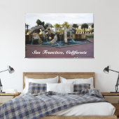 San Francisco Vaillancourt Fountain #2 Canvas Afdruk (Insitu (Slaapkamer))