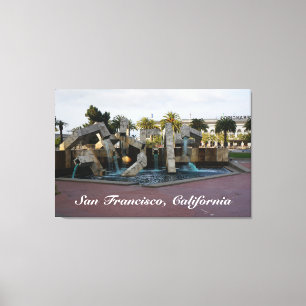 San Francisco Vaillancourt Fountain #2 Canvas Afdruk