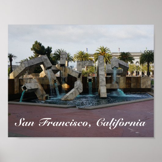 San Francisco Vaillancourt Fountain #2 Poster (Voorkant)