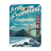 San Francisco vakantie reisposter Magneet (Verticaal)