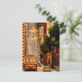 San Francisco Van Ness Cable Car Briefkaart (Staand voorkant)