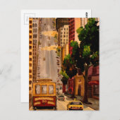 San Francisco Van Ness Cable Car Briefkaart (Voorkant / Achterkant)