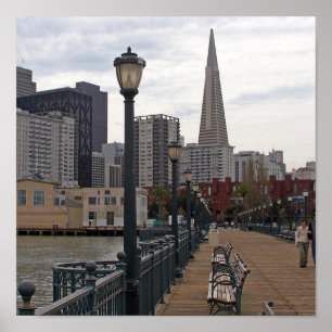 San Francisco vanaf Pier 39 Poster