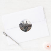 San Francisco vanaf Pier 39 Ronde Sticker (Envelop)