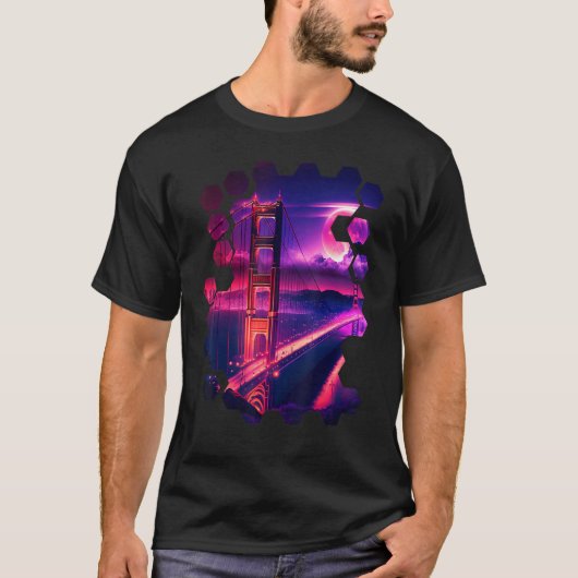 San Francisco Vaporwave Aesthetic Retro Style I Lo T-shirt (Voorkant)