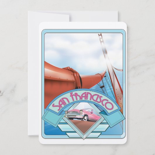 San Francisco, Verenigde Staten, reisposter (Achterkant)