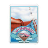 San Francisco, Verenigde Staten, reisposter Magneet (Verticaal)