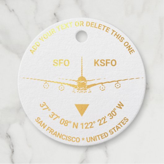 San Francisco, Verenigde Staten,  reizen Bedankjes Labels (Voorkant)