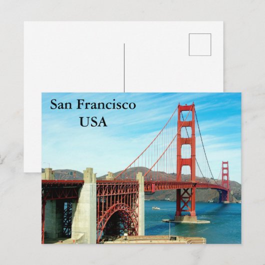 San Francisco Verenigde Staten Reizen Toerisme Briefkaart (Voorkant / Achterkant)