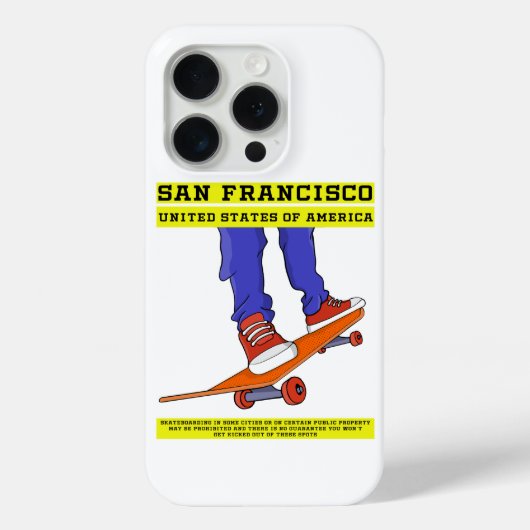 San Francisco, Verenigde Staten Schaats Case-Mate iPhone Case (Achterkant)