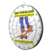 San Francisco, Verenigde Staten Schaats Dartbord (Voorkant Rechts)