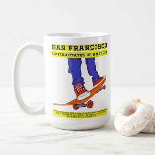 San Francisco, Verenigde Staten Schaats Koffiemok