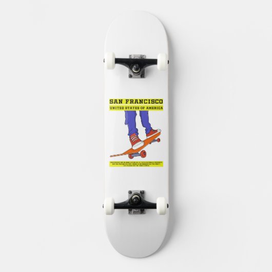 San Francisco, Verenigde Staten Schaats Persoonlijk Skateboard (Voorkant)