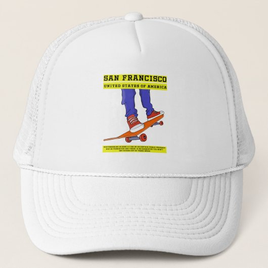 San Francisco, Verenigde Staten Schaats Trucker Pet (Voorkant)