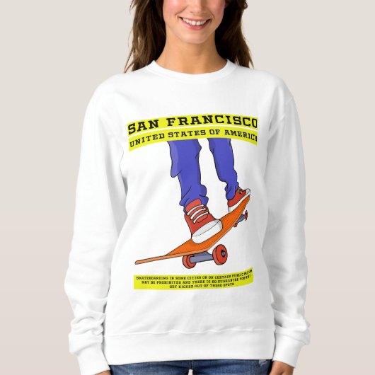 San Francisco, Verenigde Staten Schaats Trui (Voorkant)