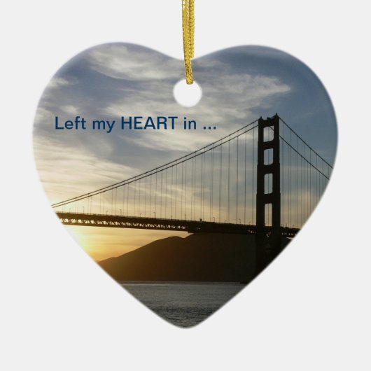 San Francisco-versiering Keramisch Ornament (Voorkant)