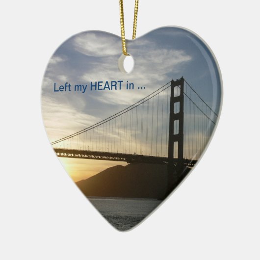 San Francisco-versiering Keramisch Ornament (Links)