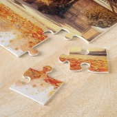 San Francisco Victoriaans rijhuizen in het najaar Legpuzzel (Zijkant)