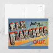 San Francisco Vintage Briefkaart (Voorkant / Achterkant)