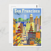 San Francisco vintage-briefkaart Briefkaart (Voorkant / Achterkant)