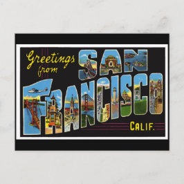 San Francisco Vintage Kaart