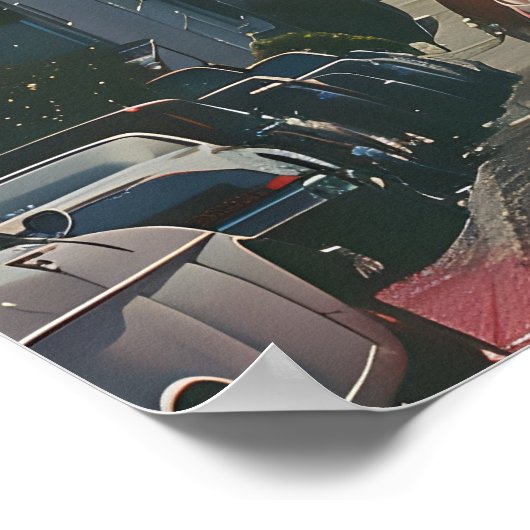 San Francisco Vintage Kunst Poster (Hoek)