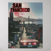 San Francisco Vintage Kunst Poster (Voorkant)