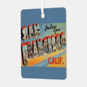 San Francisco Vintage Metalen Ornament (Voorkant links)